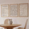 ytonghao Mid-Century Neutral Beige Gallery Matisse Picasso Wandkunst Leinwandgemälde Poster für Wohnzimmer Heimdekoration 19,6 x 27,5 (50x70cm) x3 Kein Rahmen