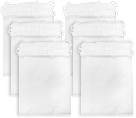 Rrochio Sacchetto per Folletto VK135, 6 Sacchetti Accessori per Aspirapolvere Folletto Vorwerk VK136, Sacchetti Originali per la Polvere Accessorio di Ricambio