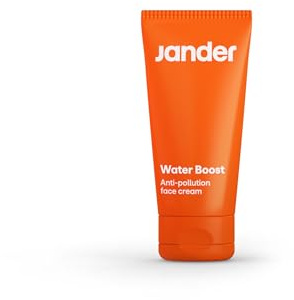 JANDER WATER BOOST Intensive Feuchtigkeitscreme für Herren | Für jünger aussehende Haut | Veganes Produkt | Formel mit natürlichen Inhaltsstoffen