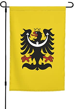 Banner des Wappens von Schlesien für draußen, 30,5 x 45,7 cm, Gartenflagge