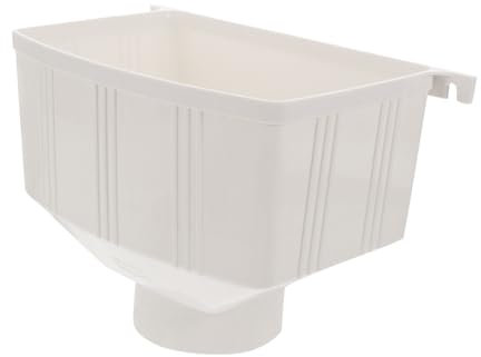 PVC Regenwasser Fangtrichter für Dachrinne und Fallrohr, Weiß