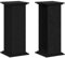 vidaXL Engineer Wood Plant Stand Black Oak 33 x 33 x 80 cm