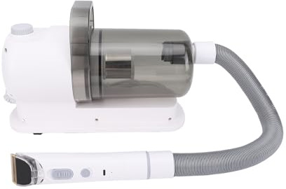 Greensen 5-in-1 Haarpflege-Werkzeug für Haustiere, Hundepflege-Staubsauger mit Elektrischem Schergerät 4 Kämme 2,5L Staubbehälter Leise für Hunde Katzen Fellwechsel Kontrolle (EU -Stecker 220 V)