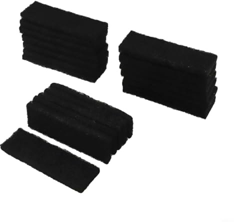 Lot de 20 filtres à charbon actif pour friteuse Instant Plus de 6 litres, réduction de la vapeur d'huile et tampons absorbeurs de fumée, feuilles d'élimination de la graisse pour contrôle des odeurs