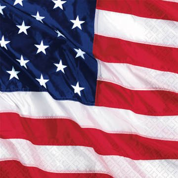 Party-Servietten, U.S.A., 16 Stück