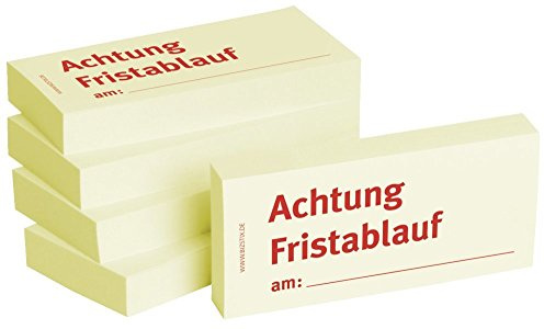 BIZSTIX 1301010153 Haftnotizen Achtung Fristablauf