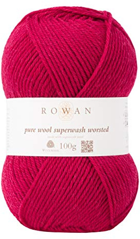 Rowan 9802170-00124 Handstrickgarn, 100% Wolle, Rich Red, onesize