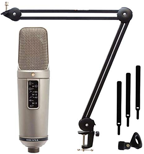 Rode NT2-A Condenser Microphone Set + Keepdrum MS138 Articulated Tripod Microphone Arm