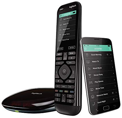 Logitech Harmony Elite Télécommande Universelle, Pour Freebox, Apple TV, Roku, Netflix, Sonos et Contrôle Domotique, App & Hub, Actions Rapides, Configuration Facile, LG/Samsung/Sony/Xbox/PS4 - Noir