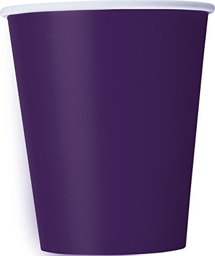Unique Party - 33046 - Paquet de 14 Gobelets en Carton - 270 ml - Violet Intense