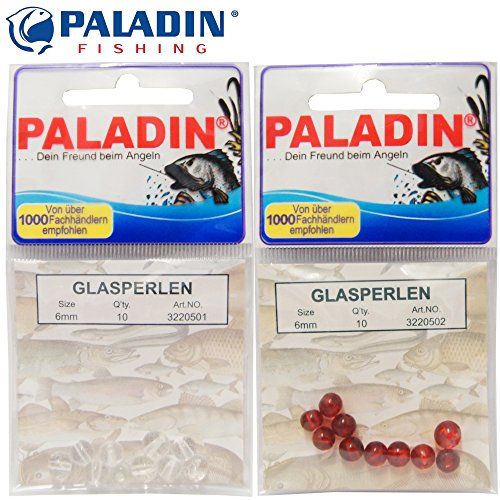 10 Glasperlen Perlen für Texas Rig Carolina Rig, Farbe:Klar