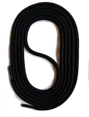SNORS runde Schnürsenkel SCHWARZ 130cm Ø3mm - stabil, reißfest, waschbar, robuste Schuhbänder für Sneaker Sport- und Laufschuhe Laces Kordel