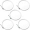 POWERTEC 70218 6 Inch Double Wire Hose Clamp with Bolt, Adjustable Hose Clamps for Dust Collection Hose, Dust Collection System Accessories, Dryer Vent Hose & Leaf Vacuum Hose, 5 pk (Color May Vary)