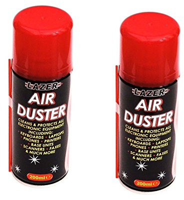 200ml Air Duster Spray Compressed Aerosol Can Cleans Protects Laptops Keyboards