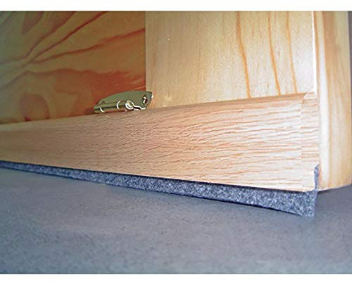BURLETE BAJO PUERTA TORNILLOS CEPILLO BASCULANTE BURCASA 081. 5CM ROBLE 127260 MADERA