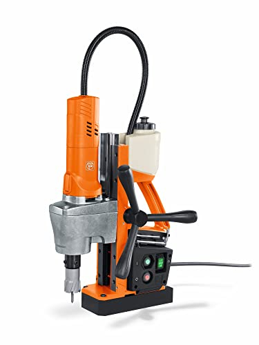FEIN Trapano eco base magnetica KBE 35 per punte a corona a 1 velocità, piccolo, Ø massimo di foratura HM/HSS: 35 mm, Attacco: 3/4 Weldon, Ø punta elicoidale max. 13 mm, profondità Max foratura 50 mm