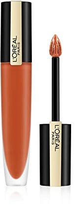 L'Oréal Paris Rouge Signature Matte Liquid Lipstick, Ultra-Matte Lip Stain, Up To 24 Hours of Colour, 7 ml, Shade: 112, I Achieve