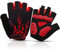 BTNEEU Fahrradhandschuhe, halber Finger, Fahrradhandschuhe, Gel, stoßfest, rutschfest, atmungsaktiv, Halbfinger, Fahrradhandschuhe, Herren, Mountainbike-Handschuhe, Gel, Sommer, Fitness, Sport,