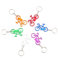 Coolty 24pcs Portachiavi con apribottiglie, Forma di Bicicletta