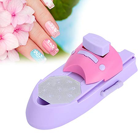 Nail art Drucker, professionelle Nail art DIY Muster Druckmaschine Stamper Nail Printer Maniküre Werkzeuge Mit 6 Stücke Dekoration Mädchen Aufkleber