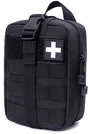 Honestptner Molle-Tasche, robuste 600D-Nylon-taktische medizinische Tasche, reißfeste EMT-Erste-Hilfe-Tasche (nur Tasche)