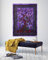 THE ART BOX Wandteppich Lila Baum des Lebens Wandbehang Psychedelische Wandteppiche Indisches Baumwollplakat Kleines Picknickblatt Wanddekor Decke Wandkunst (Klein, 30x40 Zoll)