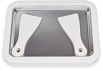 YYL Placa fría para helados laminados en helado, rectangular anti plancha con 2 espátulas para helado hecho en casa saludable,