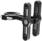 214 Fahrrad-Flaschenhalter-Adapter, Aluminium, Schwarz, Doppel, 360 Grad, 21-31,8 mm, 105g