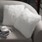 NordECO HOME 2er Set kissenbezüge 45x45 Kissen Weiß Künstlich Pelz Fellkissen Dekorative Deko Kissen Kuschelkissen Flauschig Sofakissen Weich Plüschkissen für Sofa