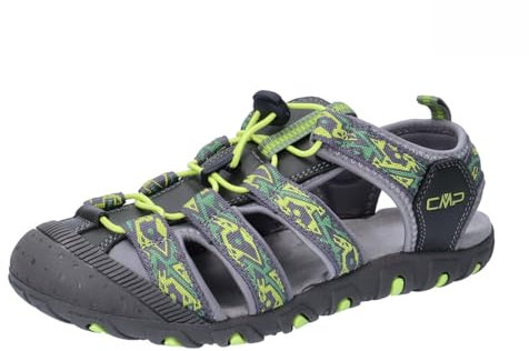 CMP KIDS SAHIPH HIKING SANDAL, Sandalo Sportivo Unisex - Bambini e ragazzi, Graffite-Lime Green, 39 EU