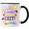 Trendation - Danke Für Die Tolle Zeit Tasse Abschied Abschiedsgeschenk Kindergarten Danke Dankeschön Erzieherin Kindergärtnerin (Schwarz)