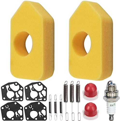 ZAMDOE 698369 Filtro dell'Aria 795083 495770 Guarnizione del carburatore 691859 692211 Kit di Manutenzione per Tosaerba a Molla regolatore per Briggs & Stratton Classic Sprint Motore