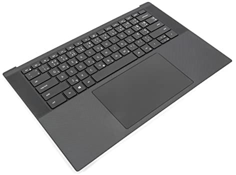 Dell XPS 9500/9510/9520/9530 Palmrest, Touchpad & SOUTH SLAVIC Backlit Keyboard - 0DKFWH + 02R30J (Renewed)