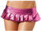 KBOPLEMQ Damen Wetlook Lack Leder Kurze Minirock Sexy Glänzend Bodycon Skater Rock Low Rise Kurzer Rock Tutu Kostüm Reizvolle Dessous Panty Mini Rock Faltenrock Clubwear Kleid Unterwäsche