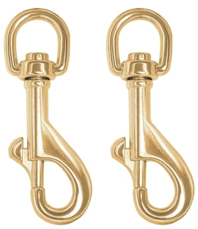 EIHI Karabinerhaken mit Blattfeder, Haken mit Drehgelenk, 2 Stück im Set 64mm Bolzenkarabiner Bolzen-Karabiner für Hundehalsband, für Paracord Hunde-Leine, Schnapp-Karabiner Drehkopf