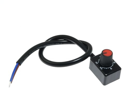 Maxmoral Dimmer Switch 0-10V Knob LED Dimmer No Flicker No Noise Mini Switch PWM Dimming Indoor Lighting Spotlight Grow Light Driver for Use with Track Lights Wall Washer Lights