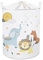 Clastyle Simple Animal Baby Laundry Hamper Collapsible Clothes Kids Storage Basket Waterproof Boys Girls Toy Box for Nursery Room, Lion Elephant Fox, 40 * 50 cm