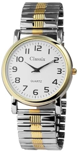 Shop24Direct Herrenuhr mit Edelstahlzugarmband Bicolor