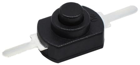 BESPORTBLE 20pièces Interrupteur Bouton-poussoir Led Noir Pour Lampe Torche Électrique Marche Arrêt Et Remplacement Facile