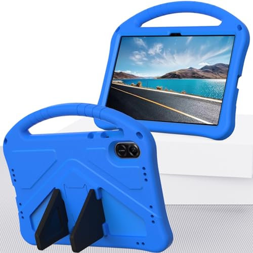 for Honor Pad X8/Pad X8 Lite Tablet Case for Kids - Durable Lightweight EVA Shockproof Protective Handle Stand Cover for Huawei Metepad SE 10.1 Inch (2022)(Blue)