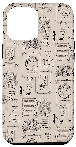 Hülle für iPhone 12 Pro Max Disney 101 Dalmatiner Vintage Buchdruck