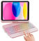KBCASE Tastatur Hülle für iPad A16 11. /10. Generation,360 Drehung Hülle mit Bluetooth Tastatur für iPad 10. Gen 10.9 2022/11.Gen A16 11 2025,mit Touchpad,7 Farben Beleuchtete,QWERTZ Layout
