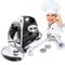 Fleischwolf Edelstahl WurstfüLler Zerkleinerer Elektrisch Wurstmaschine Wurst Mit Lochscheiben Elektrischer Elektro GeräT &Wurstaufsatz Ideal FüR Fleisch Und GemüSe Hochwertiger 2800W (Schwarz)