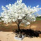 GEJLELDS Arbres De Fleurs De Cerisier Artificiels Pleurant, Arbre De Fleurs Blanches De Simulation d'arbre De Fleurs De Cerisier Réaliste, Mariage De Fête, Blanc,1.8x1.2m