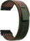 ZoRoll 26mm QuickFit Armband für Garmin Tactix 8 51mm/Fenix 8 51mm/7X/6X GPS/6X PRO/5X/5X Plus/5X GPS, Elastisch Nylon Ersatzarmband für Garmin Enduro 3/Epix Pro/tactix 7 Pro - Dunkel Grün