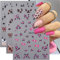 5D Embossed White Skeleton Nail Decals for Women & Girls - DIY Art Self-Adhesive Nail Decoration Supplies - Scary Skulls, Spiders, Ghosts & Leopard Print