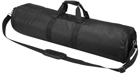 PATIKIL Tripod Carrying Case, 31.5 x 7.9 Heavy Duty Nylon Padded Tripod Bag with Adjustable Shoulder Straps and Handles for Light Stands Umbrellas tripods mic Speaker Stand, Black