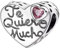 Charms Abalorios para pulseras, corazon te quiero mucho, colgante de joyería regalo para mujer, madre, enamorados, plata de ley 925, compatible con pulseras y collares Pandora