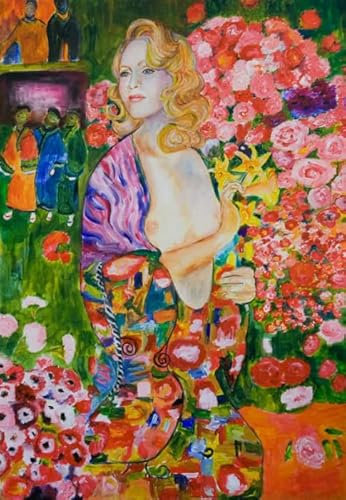 WDZFF Puzzle 1000 Stück - Klimts Reteo Kunst Ölgemälde Plakat - Wand Kunst Dekoration - Erwachsene Familie Stress Relief Puzzle Spielzeugs - Puzzles Für Ältere Erwachsene Xa451Wp