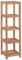 ULUYYUC Badregal mit 4 Böden Massivholz Teak 42x42x165 cm Hochschrank Schmales Standregal für Badezimmer Wohnzimmer Balkon